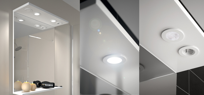 Universal - Lampe miroir, lampe miroir armoire salle de bain LED